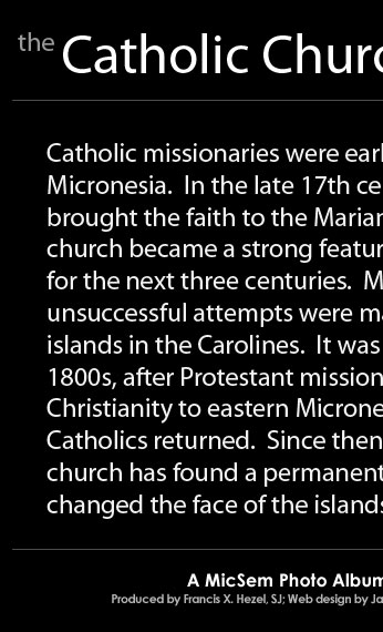 The Catholic Church in Micronesia (Click to Begin)